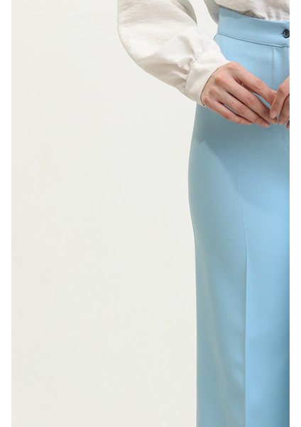 Bol Paça Pantolon 1149-12 Mavi modelleri