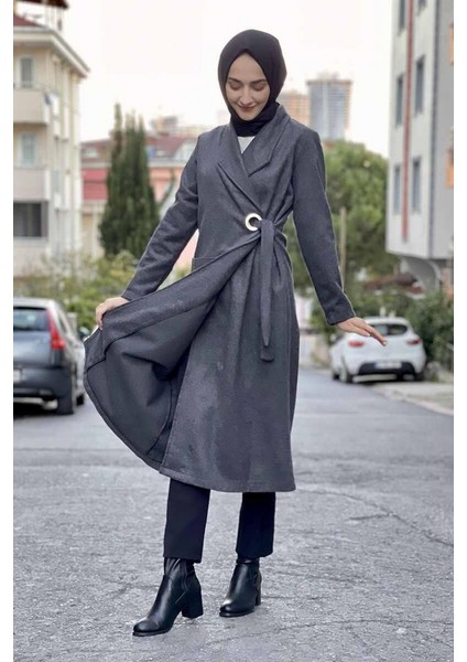 Kaşe Kaban 5172-01 Gri