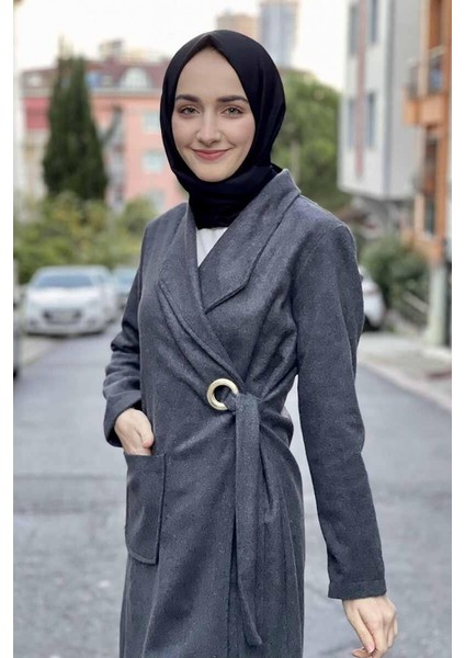 Kaşe Kaban 5172-01 Gri fırsatları