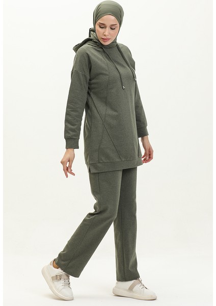 Çıma Detaylı Eşofman Takım 3039-05 Haki fiyatları