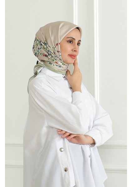 Karaca Rayon Eşarp 81051-14 Açık Vizon Yeşil