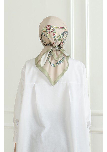 Karaca Rayon Eşarp 81051-14 Açık Vizon Yeşil