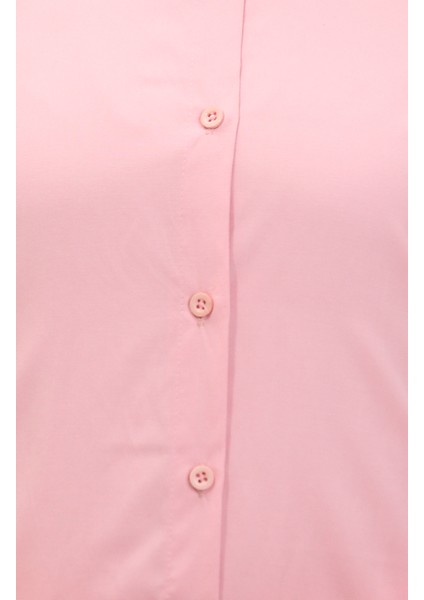 Düğmeli Tunik 6111-05 Pudra modelleri