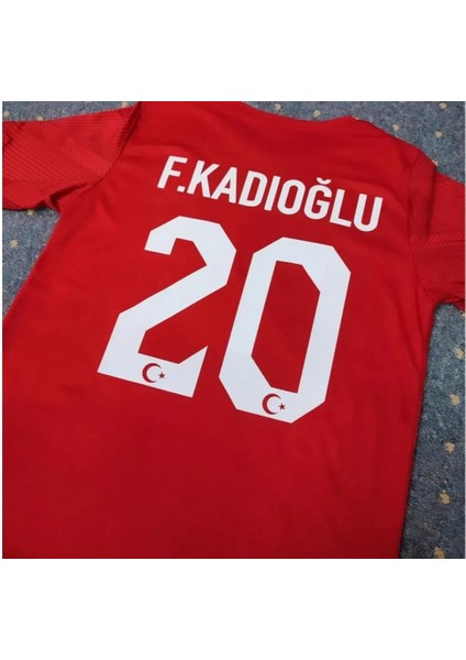 Türkiye Euro 2024 Ferdi Kadıoğlu Iç Saha Forması (Red)