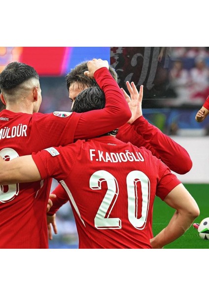 Türkiye Euro 2024 Ferdi Kadıoğlu Iç Saha Forması (Red)