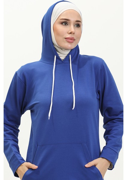 Iki Iplik Kanguru Cepli Sweatshirt 23007-05 Saks modelleri