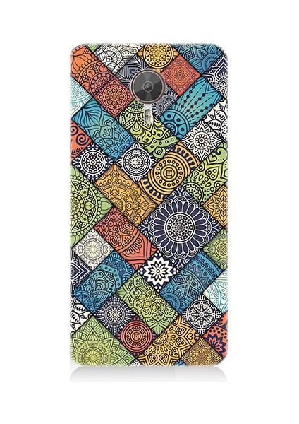 General Mobile Gm5 Plus Uyumlu Renkli Desen Desenli Silikon Kılıf