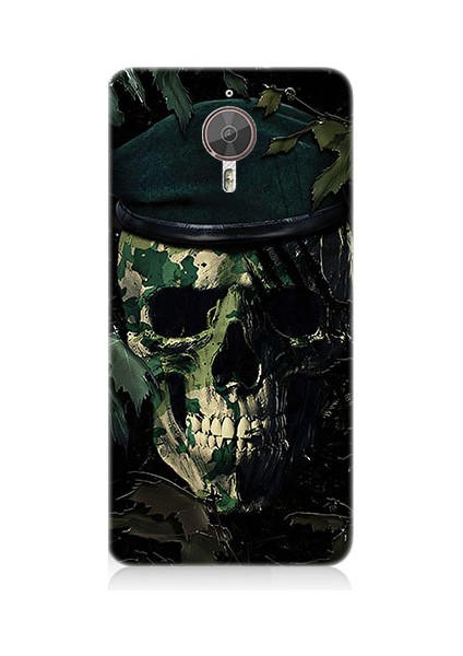 General Mobile Gm5 Plus Uyumlu Karanlık Kafatası Desenli Silikon Kılıf