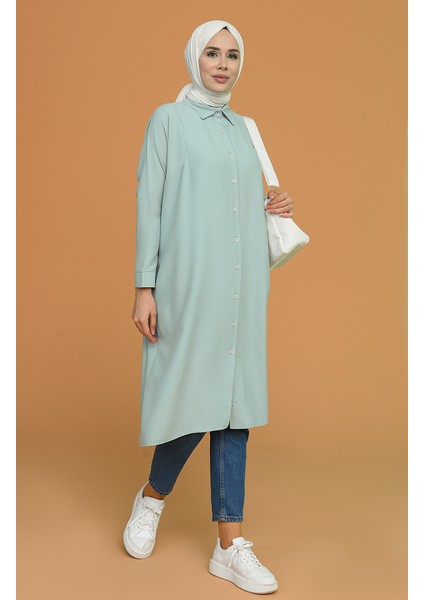 Reglan Kol Tunik 6433-17 Nil Yeşili