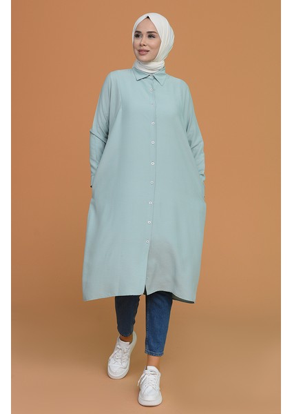 Reglan Kol Tunik 6433-17 Nil Yeşili