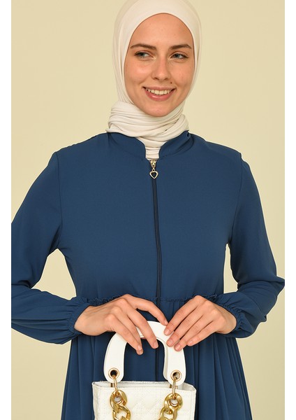 Büzgülü Ferace 5042-05 Indigo fırsatları