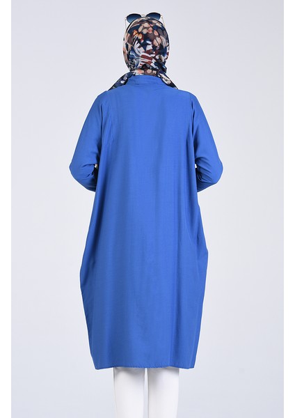 Reglan Kol Tunik 6433-11 Açık Lacivert
