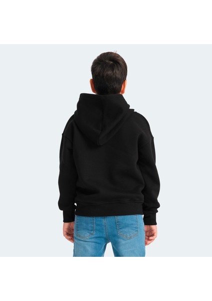 LEKAN Unisex Çocuk Sweatshirt Siyah