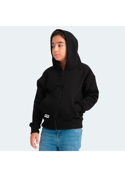 LEKAN Unisex Çocuk Sweatshirt Siyah