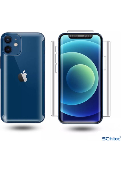 iPhone 16 Pro Max Ile Uyumlu Ön-Arka Darbe Emici Hd Ekran Koruyucu Kaplama