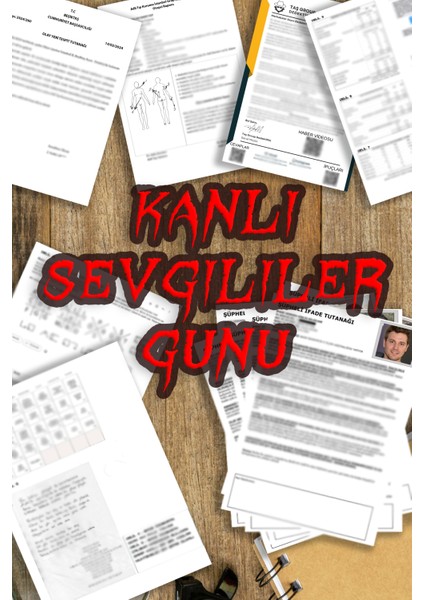 Kanlı Sevgililer Günü - Dedektif Oyunu - Dedektiflik Oyunu - Kutu Oyunu - Cinayet Oyunu - Zeka Oyunu