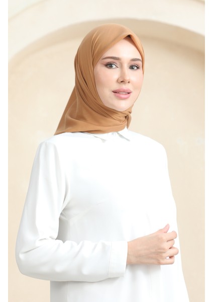 Düz Eşarp Prs-Ssbwl-07 Koyu Bej