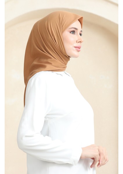 Düz Eşarp Prs-Ssbwl-07 Koyu Bej