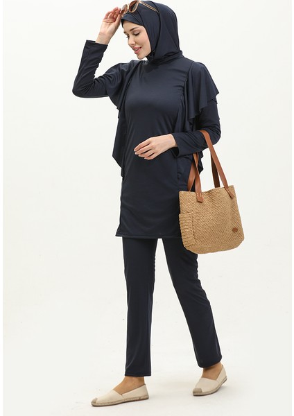 Garnili Tesettür Mayo Kadınlar İçin Lacivert Renkli fiyatları