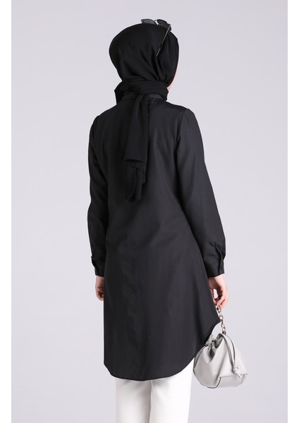 Hakim Yaka Tunik 6475-01 Siyah modelleri
