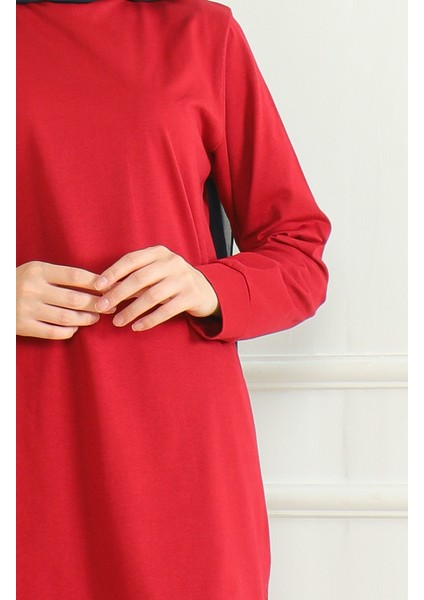 Yırtmaçlı Araboy Tunik 9140-03 Bordo