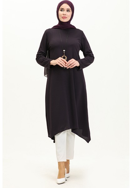 Kolyeli Tunik 2323-07 Mor fiyatları