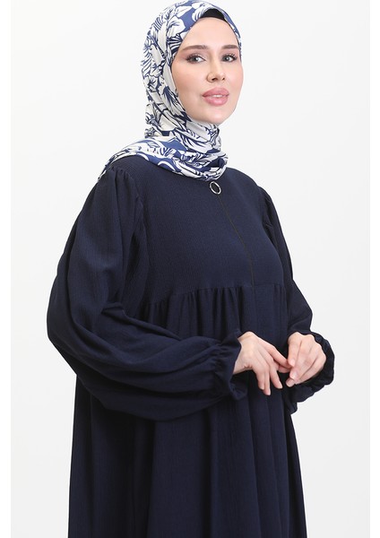 Robadan Büzgülü Ferace 1052-04 Lacivert fırsatları