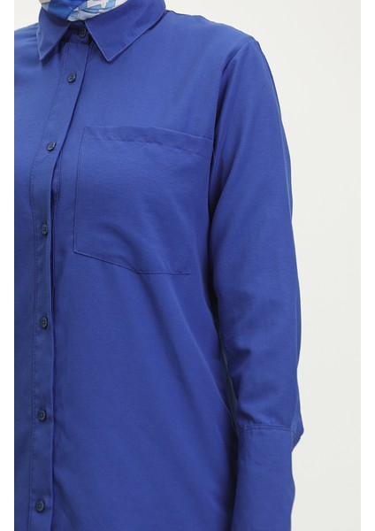 Düğmeli Tunik 4820-02 Saks fırsatları