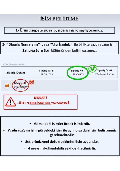 Baskılı Pamuk 10'lu Isimli Organik Bebek Hastane Çıkışı