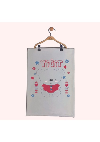 Organik Baskılı %100 Pamuk 10'lu Isimli Bebek Hastane Çıkışı