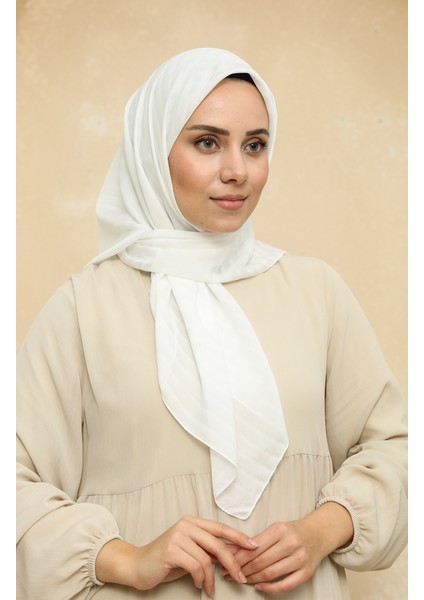 Şifon Eşarp 2015-14 Ekru