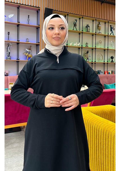 Iki Iplik Fermuarlı Eşofman Takım 3062-09 Siyah fırsatları