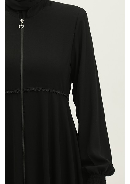 Dantel Detaylı Mevlana Ferace 5069-01 Siyah fırsatları