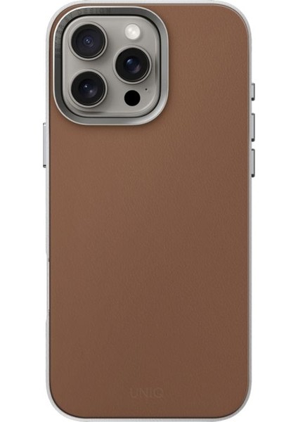 Apple iPhone 16 Pro Uyumlu Kılıf Lyden Ds Dualtone Serisi Vegan Deri Kaplama Magsafe Özellikli (Magclick™)