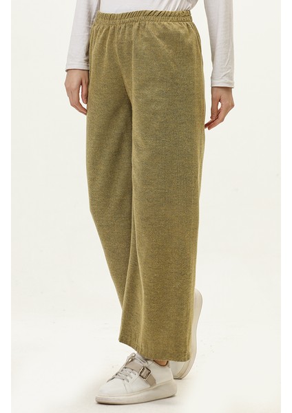 Beli Lastikli Bol Paça Pantolon 6108-07 Hardal fiyatları