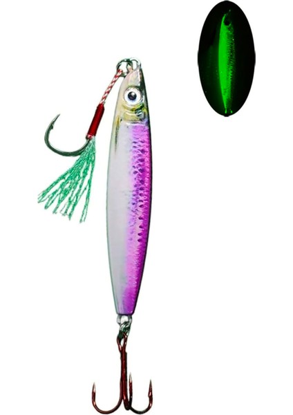 Sardalya 60G - Sahte Yem Kaşık RAPALA -Levrek, Palamut, Lüfer, Çinekop, Turna Için En Iyi Glow Jig Yem