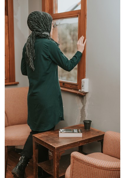 Hakim Yaka Tunik 6474-14 Zümrüt Yeşil fırsatları