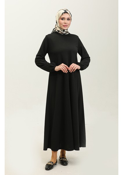 Kolu Lastikli Elbise 0650-01 Siyah fiyatları