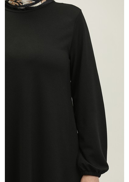 Kolu Lastikli Elbise 0650-01 Siyah fırsatları