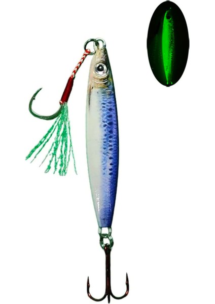 Sardalya 29G - Sahte Yem Kaşık Rapala -Levrek, Palamut, Lüfer, Çinekop, Turna Için En Iyi Glow Jig Yem