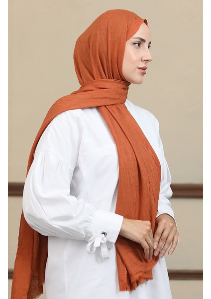 Bambu Kraş Şal 90173-13 Taba