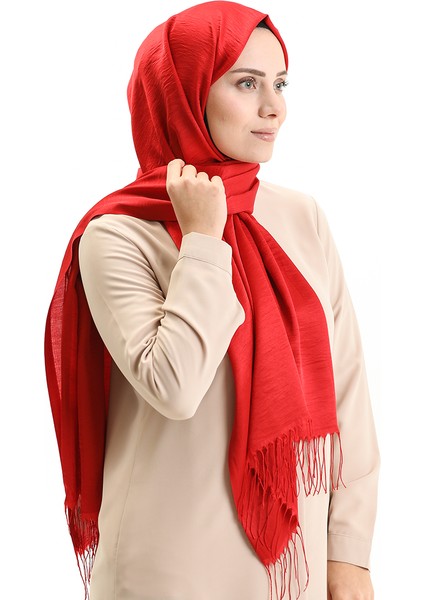 Abiye Parlak Şal 2006-15 Kırmızı