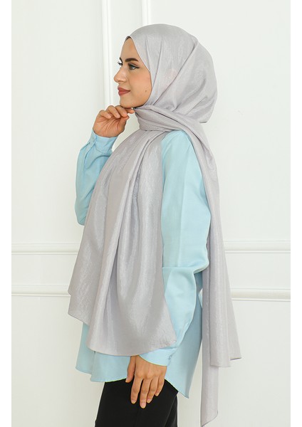 Karaca Şal 81058-10 Gümüş Gri