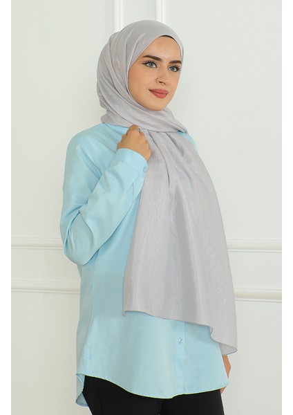 Karaca Şal 81058-10 Gümüş Gri