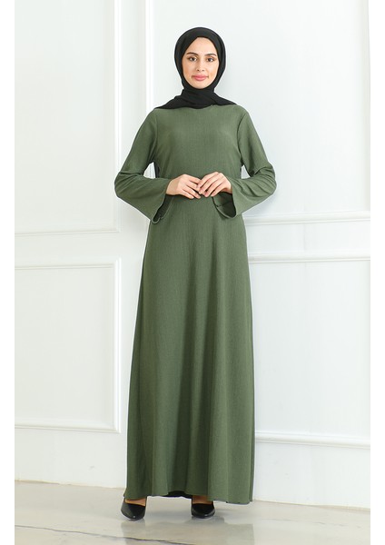 Bürümcük Kumaş Düz Spor Elbise 1003-04 Haki
