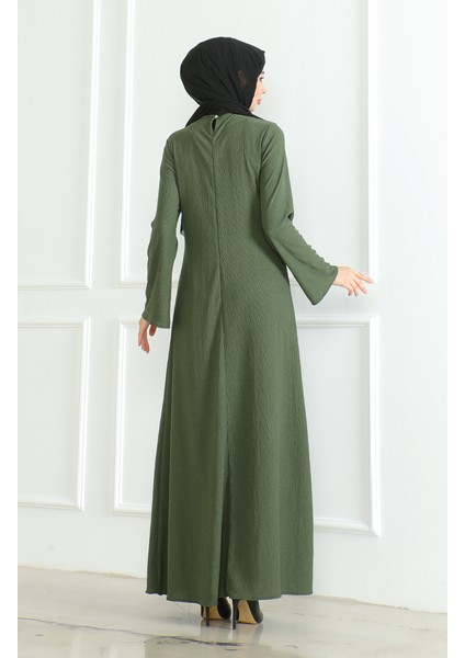 Bürümcük Kumaş Düz Spor Elbise 1003-04 Haki
