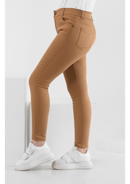 Dar Paça Kot Pantolon 1304-01 Kahverengi
