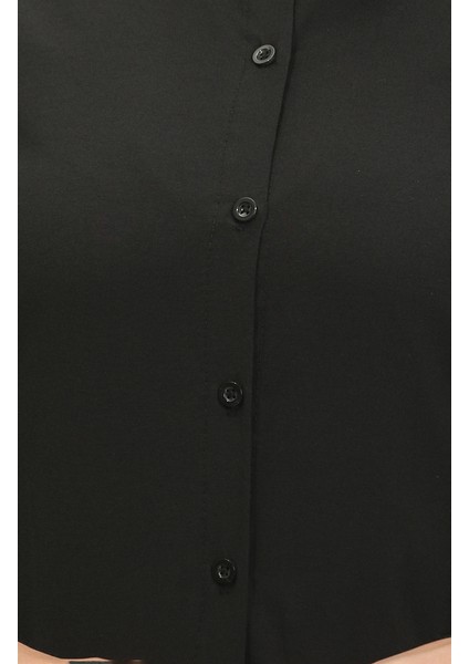 Düğmeli Tunik 6111-08 Siyah