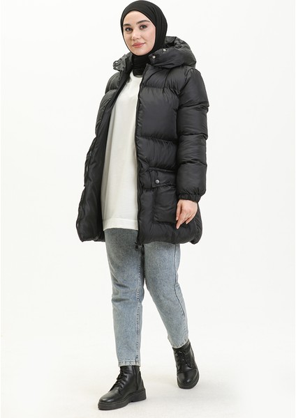 Jesicca Kumaş Dolum Şişme Mont 6053-01 Siyah fiyatları