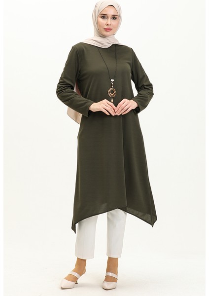 Kolyeli Tunik 2323-03 Haki fiyatları